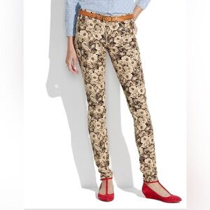 NWT Madewell superslim & super-stretchy fit in a vintage-inspired floral print.